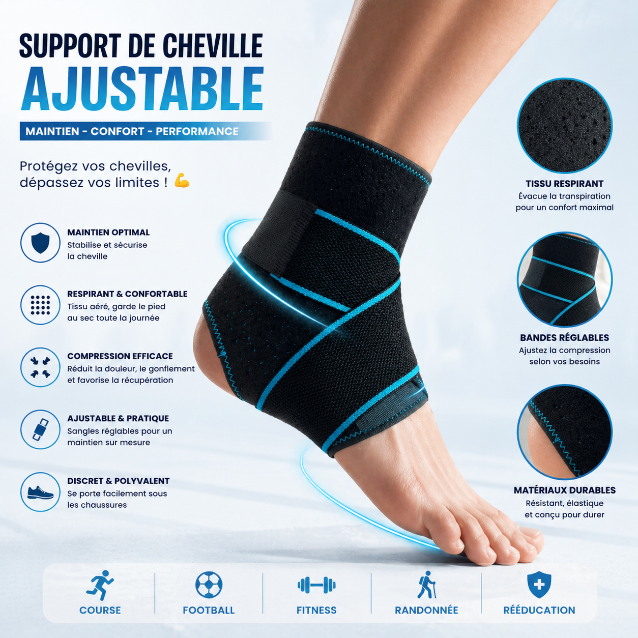 Atelle de cheville